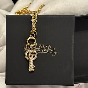 Gold Gucci upcycled necklace